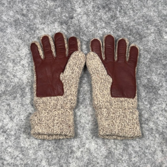 J.Crew Other - J. Crew Smartphone Gloves Wool Blend Oarsman Beige Brown Lined Warm Winter